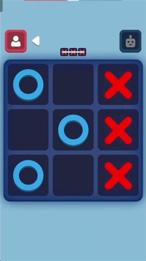 ❌ Tic tac toe ⭕#tictactoegame #viral #shorts