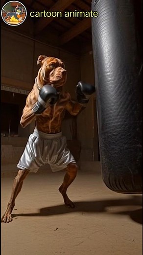 dog boxing practice Funny Cartoon Animation 😂 | Best dog boxing practice Comedy Video for Kids