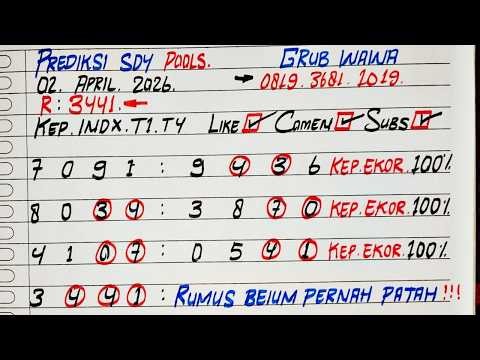 PREDIKSI SDY 02 APRIL 2026 | BOCORAN SDY HARI INI | RUMUS JITU SYDNEY POOLS
