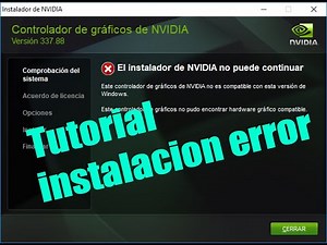 Tutorial instalacion Fallida de Nvidia Solucion