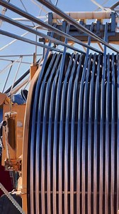 Conductor stringing work #Tensioner #puller #stringing #facebook #foodies #meta @topfans | Electrical Transmission line