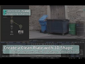 Create a Clean Plate with 3D Shapes & Projections - Flame 2019
