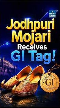 Jodhpuri Mojari Gets GI Tag! | Rajasthan's 200-Year-Old Royal Craft Explained | NEXT IAS