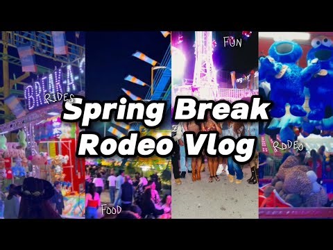 SPRING BREAK RODEO VLOG PT. 2 🤠 | Houston Rodeo, Friends, Food & Good Vibes