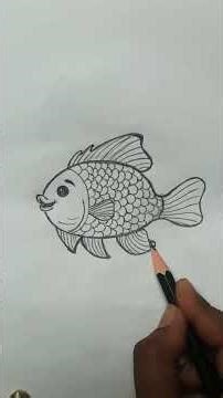 beautiful fish drawing #art#drawing