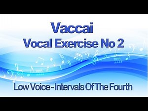 Vaccai Practical Method Lesson II Intervals of The Fourth Key Db - Low Voice - Alto, Bass