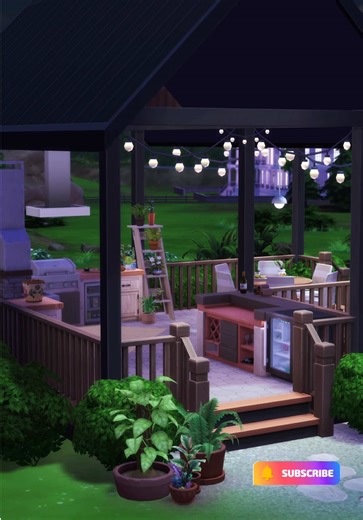 Cozy Backyard Gazebo Design in The Sims 4
