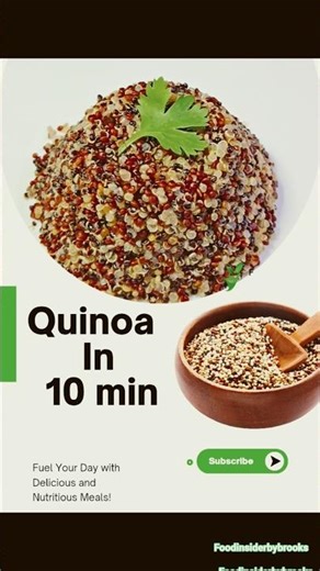 How to cook fluffy Quinoa in 10 min#proteinpacked#highprotein#nutrition#wholesomeeats#eattherainbow|