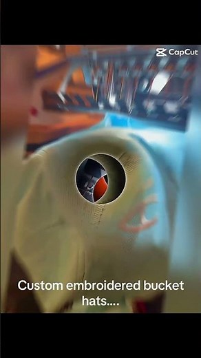 Custom bucket hats using my melco embroidery machine.