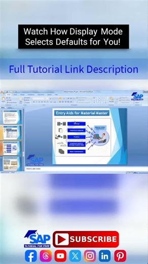 How to Display Mode Select Material Master Data | SAP Production Planning | SAP Course For Beginners