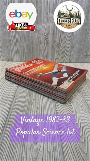 Popular Science Magazine Lot 8 Issues 1982-83 Vintage Science & Tech Mags #ebay #ebayfinds #vintage