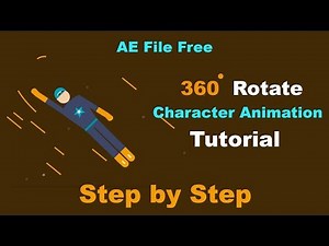 How to make 360 Degree Rotate Character Animation using After Effects Tutorial Part-1