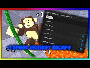 🐒 +1 Speed Monkey Escape Script | INF WINS, AUTO REBIRTH, AUTO BUY CHARM & MORE!