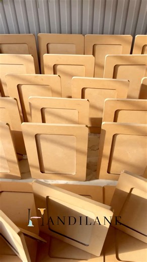 Handilane on Instagram: "Another 100 handcrafted MDF photo frames on their way to the USA! 🇺🇸📦 . Each frame is beautifully crafted using premium MDF, combining durability with elegant design — perfect for gifting, home decor, or resale. . ✨ We specialize in customized bulk orders with secure packaging and reliable worldwide shipping. . From our workshop to the world — spreading handmade love, one frame at a time. 💛 . Got a bulk order in mind? Let’s bring your vision to life! . . . . . #handi