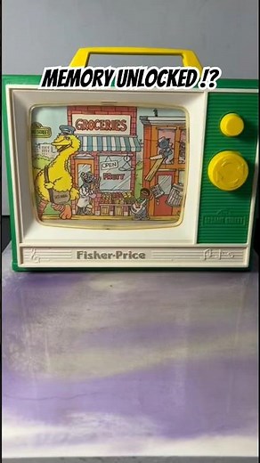 The Sesame Street Fisher Price Music Box TV from 1984 #nostalgia #retrotoys #asmrvideo #sesamestreet