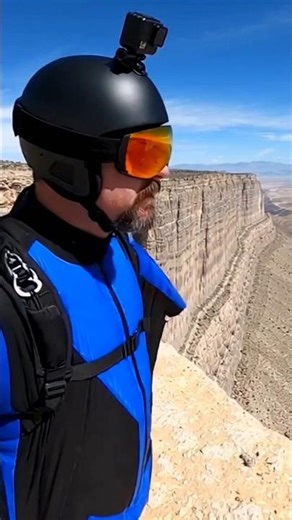 Wingsuiting off of Notch Peak