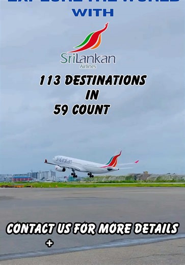 Travel with Srilankan Airlines from to 113 destinations from 59 countries #skylinktt #skylinktravels #fyp #duet #travelagent #foryoupage #polonnaruwa #viral #foryou