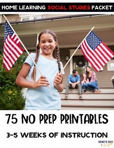 Distance Learning Social Studies: At Home Learning Packet for 3-5 weeks