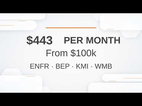 ENFR, BEP, KMI, WMB — A $100K Dividend Infrastructure Portfolio