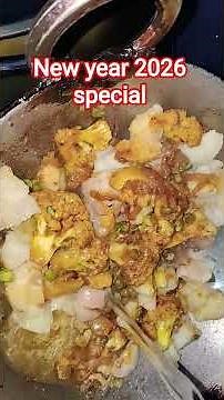 new year special 🎊Puri/satu puri 🥰 vegetables with sewai!!#youtubeshorts 💫😋Bihari style#viralvideo 😋