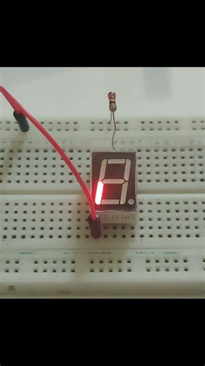 Test Seven segment by poking the LEDs pins