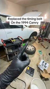Replaced the timing belt on the 1994 Camry #toyota #camry #car #usedcar #carbuying