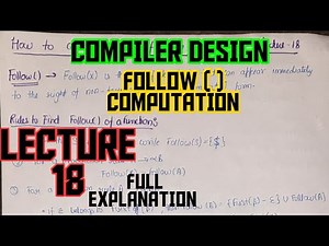 how to calculate follow() function|follow()calculation|first() and follow()| find follow()|tfe talks