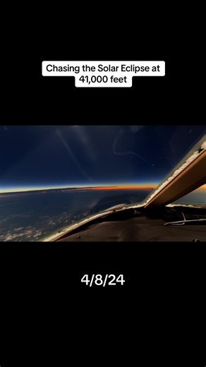 Chasing the Solar Eclipse at 41,000 Feet