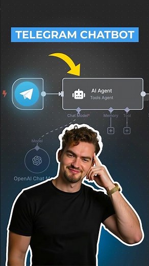 I didn't expect Telegram bots to be this simple (no code required) #nocode #tutorial #ai