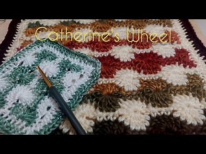 How-to Crochet Catherine's Wheel Pattern Tutorial. Easy Enough for a Beginner!