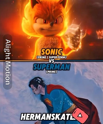 SUPERMAN vs SUPER SONIC – Prime Power Clash | DCU vs Sonic Movie 3 (WHO REALLY WINS?)