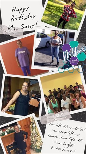 IN MEMORY OF DARLENE CURTIS aka MS. SASSY! The D-HIVE loves you!!! 💜💚 We lost a real one 🥀 Gone but NEVER forgotten! #SimplyFitnessbyDiane | Simply Fitness by Diane