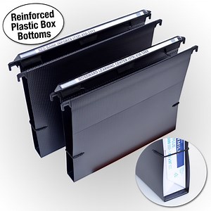 Ultimate Office MagniFile™ Extra Capacity Hanging File Folders. 1/2" Box-Bottom, Letter Size, Feature a Wrap-Around Bungee Security Cord