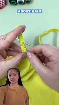 Sew Smart Shorten Your Straps Without Cutting! #shorts #sewing