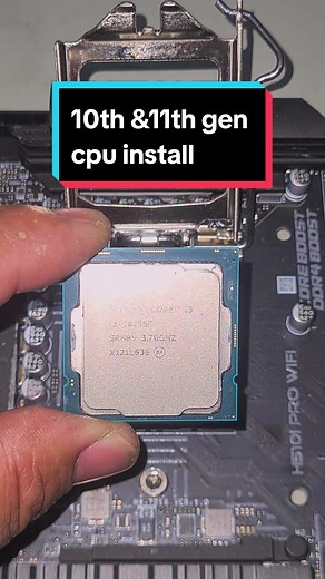 how to install a 10th and 11th gen lga 1200 cpu #10thgen #11thgen #lga1200 #cpu #processor