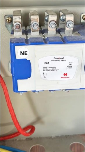 Bussbaar#copper bussbaar havells 100 amp changeover switch . Progress