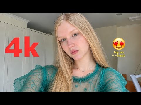 4K 💋 Lingerie Try On Haul See Everything Sheer Transparent Micro Bikini & See-through Dresses