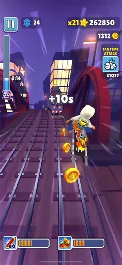 Valentine Snowboard Rush ❄️💘 | Subway Surfers Winter Season #shorts #subwaysurfers
