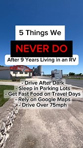Travel days can get old quickly! To make RV travel more fun, we don't drive too far, eat good food, and sleep in scenic spots! #rvtravel #rvtips #fulltimerv #rvlife #rvlifestyle | Travels with Ted Blog