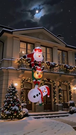 🎅🦌⛄ STOP IT RIGHT NOW!! This Christmas inflatable is TOO CUTE! 😍🎄 Santa, an adorable reindeer, and a cheerful snowman all hanging together?! I'm officially obsessed! ❤️ Imagine this festive trio lighting up your home while the snow gently falls. It's giving Christmas magic straight out of a holiday movie! ❄️✨ 🛒 Make your house the cutest one on the block this Christmas! #ChristmasInflatables #ChristmasDecor #OutdoorChristmasDecor #TikTokShopFinds#aicast