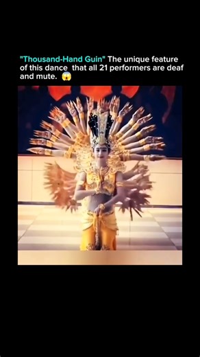 Universal View71 on Instagram: "The Thousand-Hand Guanyin (Qianshou Guanyin) is a world-renowned dance performance originating from China, famously performed by the China Disabled People’s Performing Art Troupe. What makes this masterpiece truly extraordinary is that all 21 dancers are deaf, relying solely on signals from conductors at the corners of the stage and the floor’s vibrations to maintain perfect synchronization. The dance is inspired by the Buddhist Bodhisattva Guanyin, symbolizing in