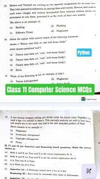 Class 11 python mcqs question #python #technicalasif #class11computerscience #trending #computer