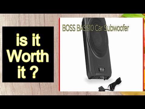 BOSS BASS10 Car Subwoofer Features - Important Information