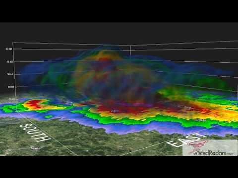 2011 Joplin, MO Tornado 3D Doppler Radar
