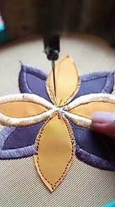 Practical way to make stars with manual machine embroidery#how #trick #tutorial #embroidery #sewing