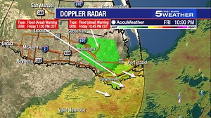 Weather updates: Areal Flood Warning for central, southeastern Cameron County