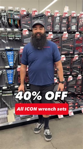 464K views · 2.4K reactions | 40% OFF ALL ICON wrench sets! Valid through Sunday, 6/15. Shop ALL our Parking Lot Sale deals before it ends! In-Store only, while supplies last. | Harbor Freight | Facebook