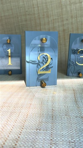 Table Numbers: The Heart of Wedding Décor
