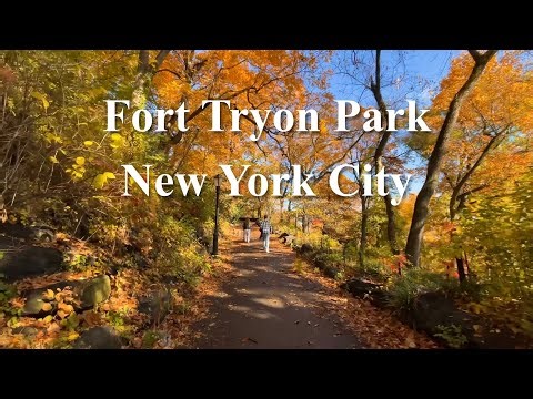 New York City Walking Tour ♬ Fort Tryon Park and Met Cloisters, pt.2 | Fall 2025 [4K Ultra HD]