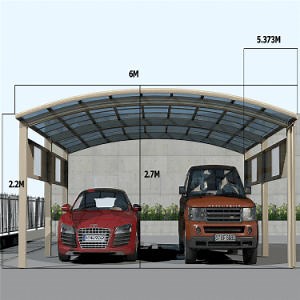[Hot Item] Industrial Carport Waterproof Simple Design Ikuby Carport Best Price Doppel Carport